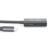 Digitus Aktives USB 3.2 Gen 1 Verlängerungskabel, USB-C Stecker > USB-C Buchse schwarz, 5 Meter, Repeater Kabel