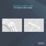 Digitus USB 2.0 Silikon-Kabel USB-C > Lightning, MFI zertifiziert weiß, 2 Meter, PD 2.0, Laden mit bis zu 60 Watt