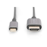 Digitus USB-C Adapterkabel USB-C > HDMI A, 4K @ 30HZ schwarz, 1,8 Meter