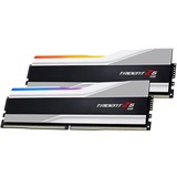 G.Skill DIMM 64 GB DDR5-6400 (2x 32 GB) Dual-Kit, Arbeitsspeicher silber/schwarz, F5-6400J3239G32GX2-TZ5RS, Trident Z5 RGB, INTEL XMP