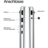 HP OmniBook 3 16-bu0055ngx, Notebook silber, Intel® Core™ Ultra 5 225U, Intel® Graphics, 24 GB DDR5, 512 GB (512 GB SSD), Windows 11 Home
