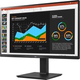 LG 27BQ75QB-B, LED-Monitor 68.4 cm (27 Zoll), schwarz, QHD, IPS, DisplayPort, HDMI, USB-C, LAN, HDR10