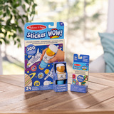 Spin Master Melissa & Doug - Sticker WOW! Astronaut Aufkleberstempel & Block, Basteln 