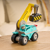 Spin Master Rubble & Crew - Motors Mega-Hammer-Baufahrzeug mit Motor-Figur, Spielfahrzeug mit Baggerschaufel, Schweißbrenner, Schraubenzieher, Schraubenschlüssel und Rubble Hundefigur