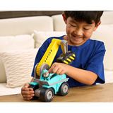 Spin Master Rubble & Crew - Motors Mega-Hammer-Baufahrzeug mit Motor-Figur, Spielfahrzeug mit Baggerschaufel, Schweißbrenner, Schraubenzieher, Schraubenschlüssel und Rubble Hundefigur