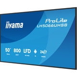 iiyama LH5066UHSB-B1AG, Public Display schwarz (matt), UltraHD/4K, IPS, HDMI, USB-C