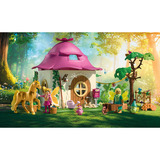 PLAYMOBIL 71838 Magic Unicorns:Feenzuhause mit Goldeinhorn und Stall, Konstruktionsspielzeug 