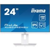 iiyama ProLite XUB2492HSU-W6, LED-Monitor 60.5 cm (23.8 Zoll), weiß (matt), FullHD, IPS, AMD Free-Sync, 100Hz Panel