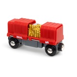 BRIO Container Goldwaggon, Spielfahrzeug rot