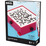 BRIO Labyrinth mit Übungsplatten, Geschicklichkeitsspiel rot
