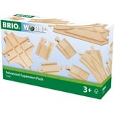 BRIO World Schienen- und Weichensortiment, Bahn holz