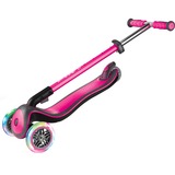 GLOBBER Elite Deluxe mit Leuchtrollen, Scooter pink/schwarz