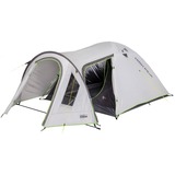High Peak Kuppelzelt Kira 4.0 grau/neon-grün, mit Tunnelvorbau