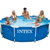 Intex Frame Pool Set Rondo, Ø 366cm x 76cm, Schwimmbad blau