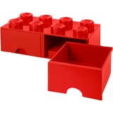 Room Copenhagen LEGO Brick Drawer 8 rot, Aufbewahrungsbox rot