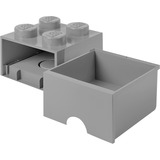 Room Copenhagen LEGO Storage Brick Drawer 4, Aufbewahrungsbox dunkelgrau