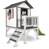 Sunny Lodge XL Spielhaus auf Plattform, Gartenspielgerät grau/weiß