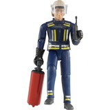 bruder Feuerwehrmann mit Zubehör, Spielfigur blau/gelb
