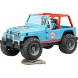 bruder Jeep Cross Country Racer mit Rennfahrer, Modellfahrzeug blau