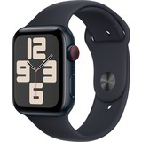 Apple Watch SE (2023), Smartwatch dunkelblau/dunkelblau, 44 mm, Sportarmband, Aluminium, Cellular
