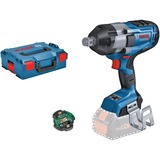 Bosch Akku-Schlagschrauber BITURBO GDS 18V-1050 HC Professional solo, 18Volt blau/schwarz, Bluetooth Modul, ohne Akku und Ladegerät, 3/4", in L-BOXX