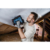 Bosch Professional Akku-Holzklammerer GTH 18V-14 Professional solo, 18Volt, Elektrotacker blau/schwarz, ohne Akku und Ladegerät, in L-BOXX