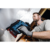 Bosch Professional Akku-Holzklammerer GTH 18V-14 Professional solo, 18Volt, Elektrotacker blau/schwarz, ohne Akku und Ladegerät, in L-BOXX