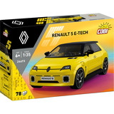 COBI Renault 5 E-Tech, Konstruktionsspielzeug gelb, Maßstab 1:35