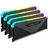 Corsair DIMM 128 GB DDR4-3200 (4x 32 GB) Quad-Kit, Arbeitsspeicher schwarz, CMN128GX4M4Z3200C16, Vengeance RGB RT, INTEL XMP