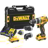 DEWALT Akku-Bohrschrauber DCD703L2T, 12Volt gelb/schwarz, 2x Li-Ion XR Akku 3Ah, 4 Wechselköpfe