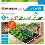 GARDENA Micro-Drip-System Tropfbewässerungsset Beet automatic, UNICEF Promo, Bewässerungsautomat schwarz, mit Bewässerungscomputer Flex