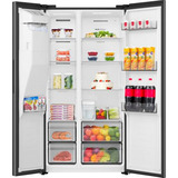 Hisense RS5P528STFE, Side-by-Side edelstahl (dunkel)