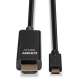 Lindy USB Adapterkabel, USB-C Stecker > HDMI Stecker schwarz, 10 Meter, 4K 60Hz, + HDR
