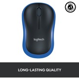 Logitech Wireless Mouse M185, Maus blau, Retail