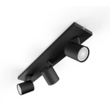 Philips HUE White Ambiance Runner 3er-Spot, LED-Leuchte schwarz, inkl. Dimmschalter