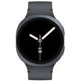 SAMSUNG Galaxy Watch8, Smartwatch dunkelgrau, 44 mm, LTE, Sport Band M/L