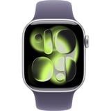 Apple Watch Series 11, Smartwatch silber, Aluminium, 42 mm, Sportarmband nebelviolett S/M, Cellular