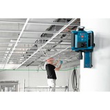 Bosch Rotationslaser GRL 300 HVG Professional, mit Baustativ blau, Koffer, grüne Laserlinie