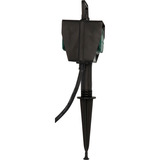 Brennenstuhl Garten-Steckdose mit Erdspieß, 4-fach, Steckdosenleiste schwarz, 10 Meter