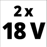 EINHELL 2x 4,0Ah & Twincharger Kit, Set schwarz/rot