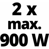 EINHELL 2x 4,0Ah & Twincharger Kit, Set schwarz/rot