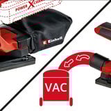 EINHELL Akku-Schwingschleifer TC-OS 18/187 Li-Solo rot/schwarz, ohne Akku und Ladegerät