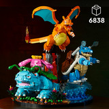 LEGO 72153 Pokémon Bisaflor, Glurak und Turtok, Konstruktionsspielzeug 