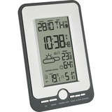 TFA Funk-Wetterstation MULTY, Tischuhr silber/schwarz