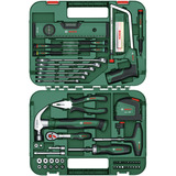 Bosch Advanced Hand Tool S, 64-teilig, Werkzeug-Set grün, mit Werkzeugkoffer