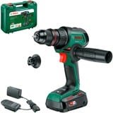 Bosch Akku-Bohrschrauber AdvancedDrill 18V-80 QuickSnap grün/schwarz, Li-Ionen Akku 2,5Ah, Koffer, POWER FOR ALL ALLIANCE