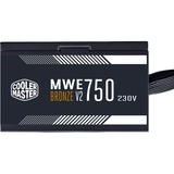 Cooler Master MWE 750 Bronze V2 230V, PC-Netzteil schwarz, 4x PCIe, 750 Watt