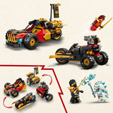 LEGO 71864 Ninjago Kais und Coles Kombi-Flitzer, Konstruktionsspielzeug 
