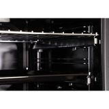 Respekta AB141-26, Backofen schwarz/silber