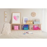 Room Copenhagen LEGO Storage Brick 4 Top Lid Glitter , Aufbewahrungsbox hellblau/transparent